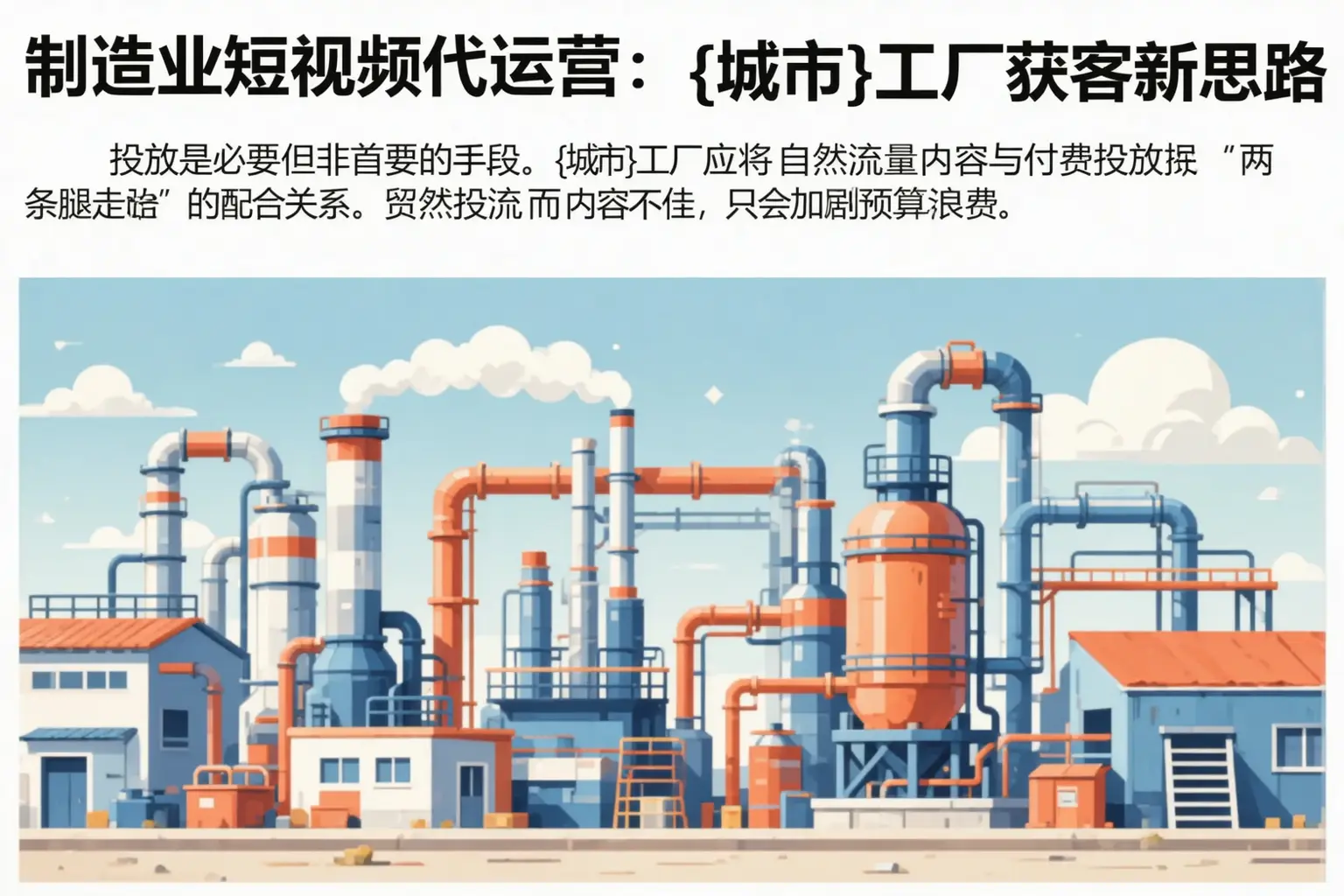 制造业短视频代运营：清远工厂获客新思路