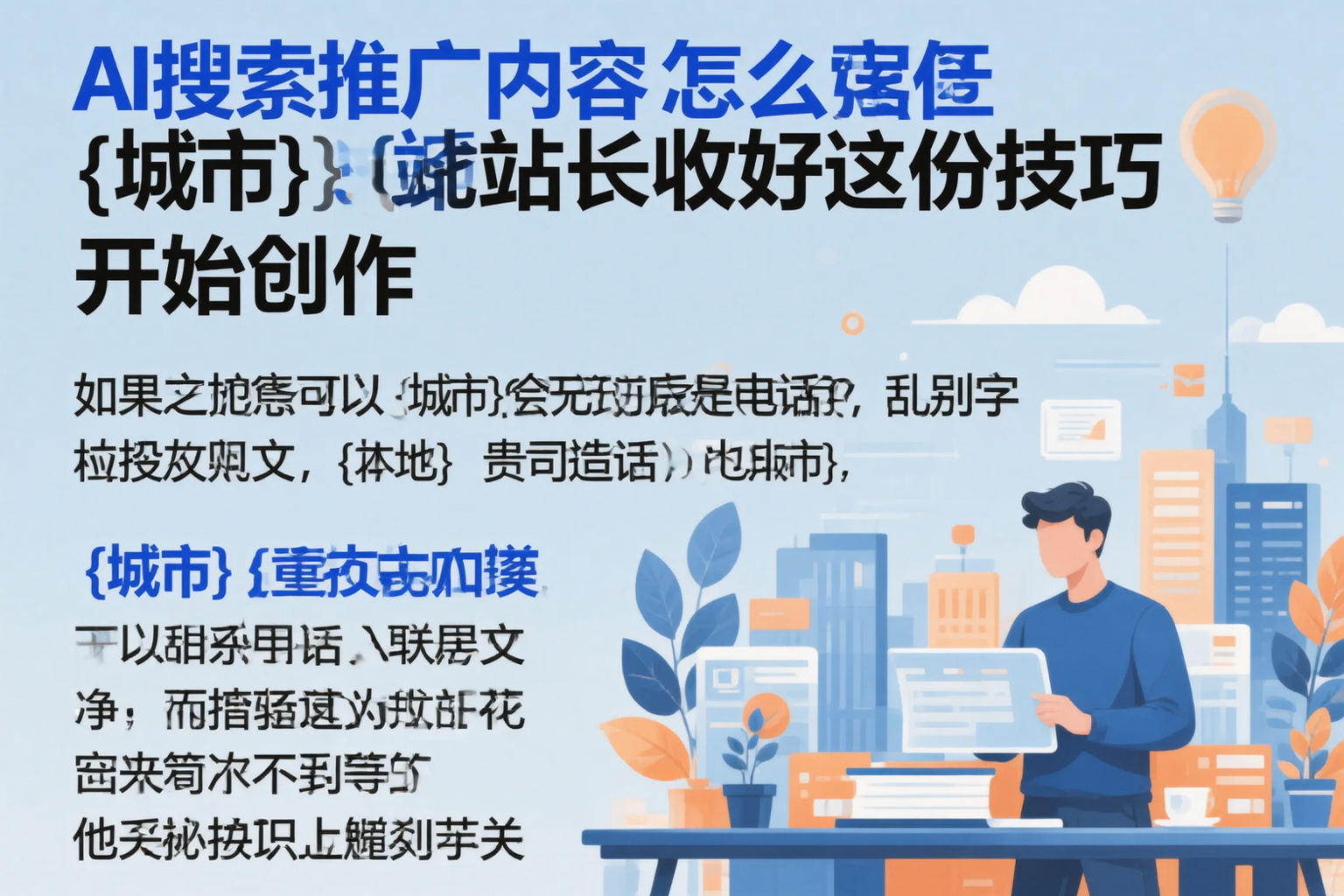 AI搜索推广内容怎么写?清远站长收好这份技巧