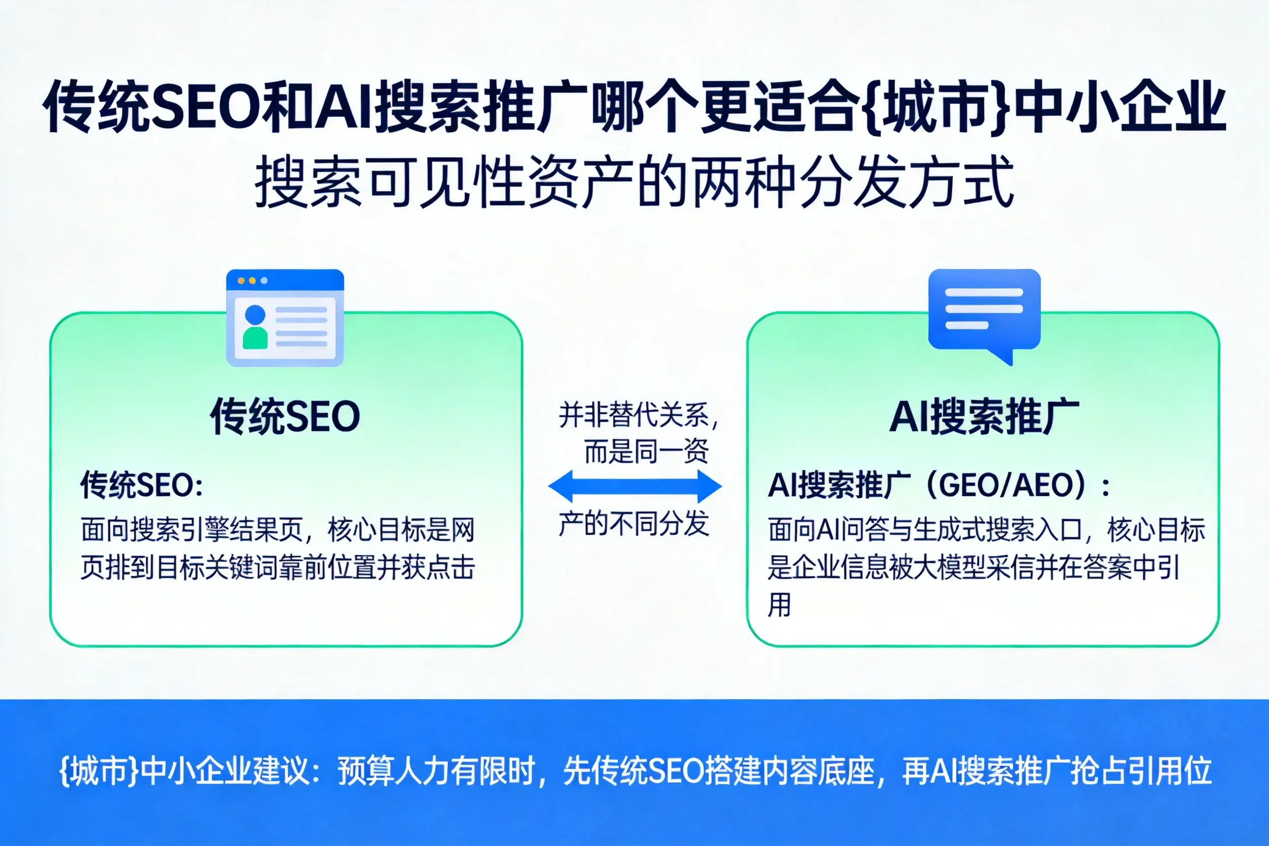 传统SEO和AI搜索推广哪个更适合清远中小企业