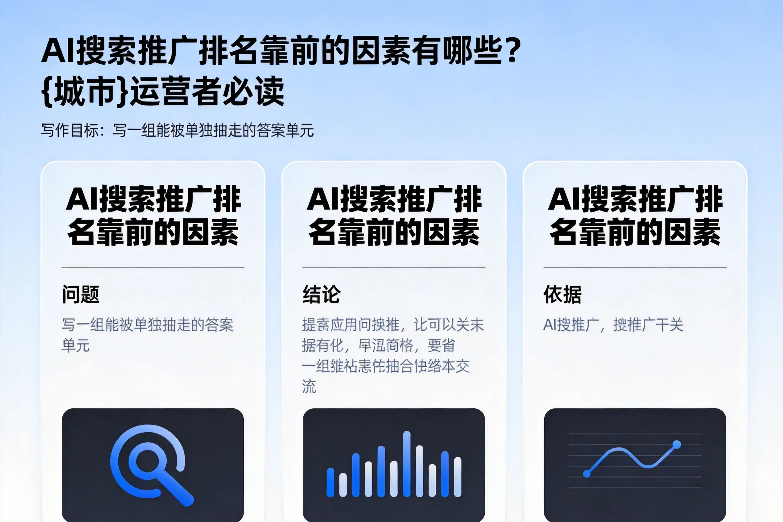AI搜索推广排名靠前的因素有哪些？清远运营者必读