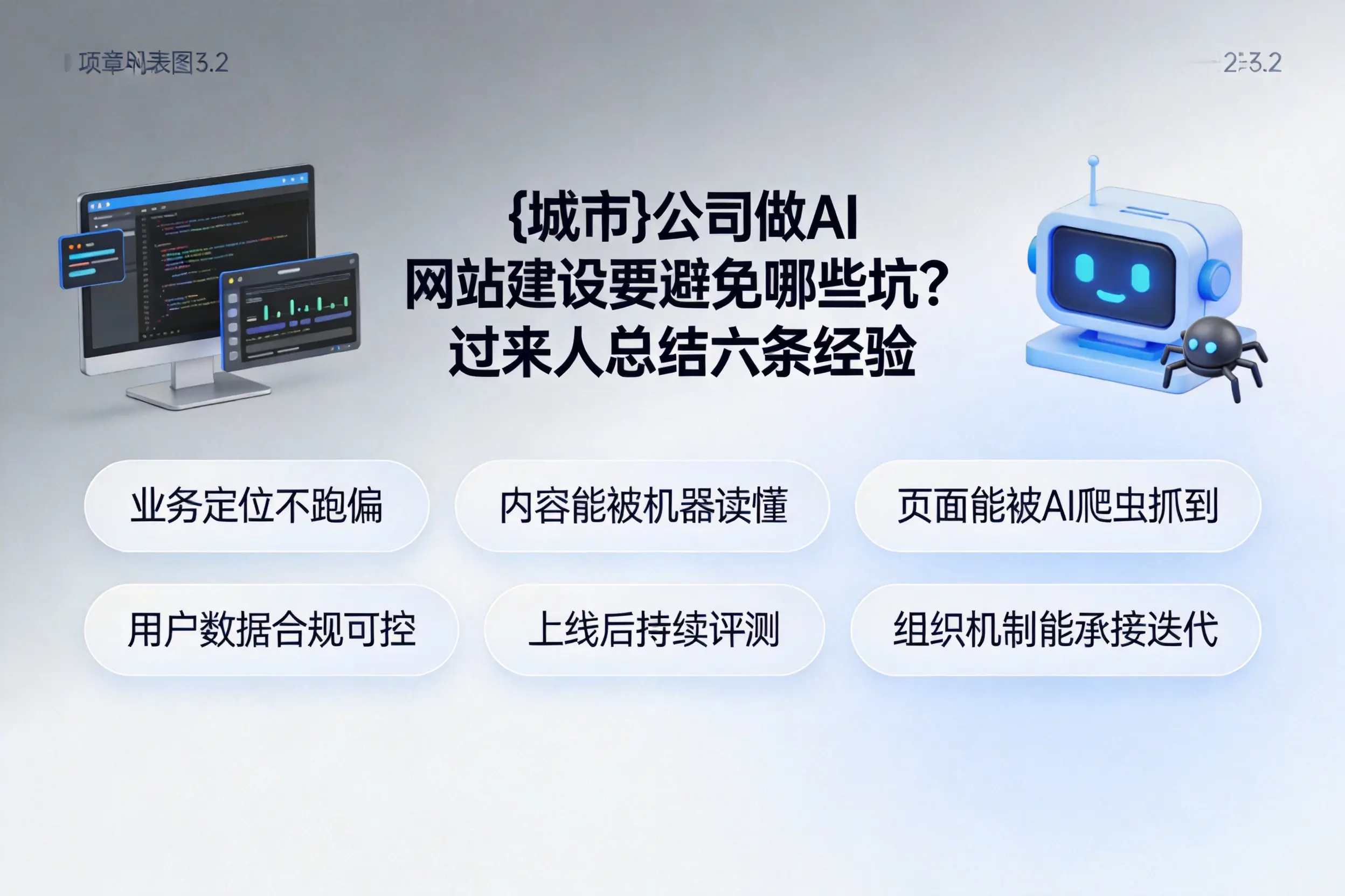 清远公司做AI网站建设要避免哪些坑？过来人总结六条经验