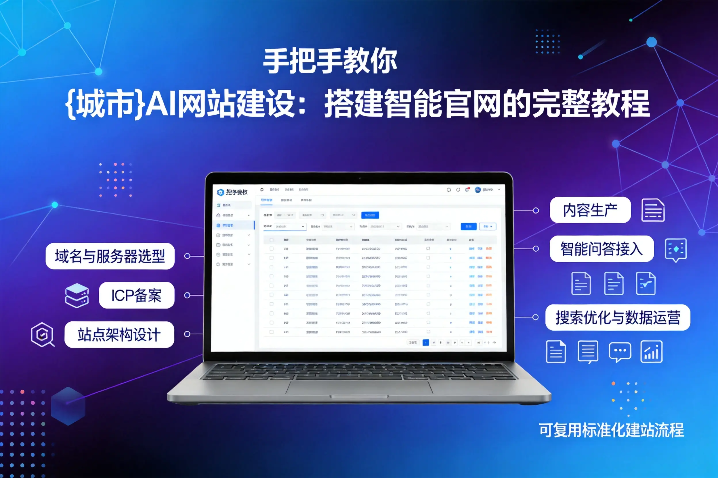 手把手教你清远AI网站建设：搭建智能官网的完整教程