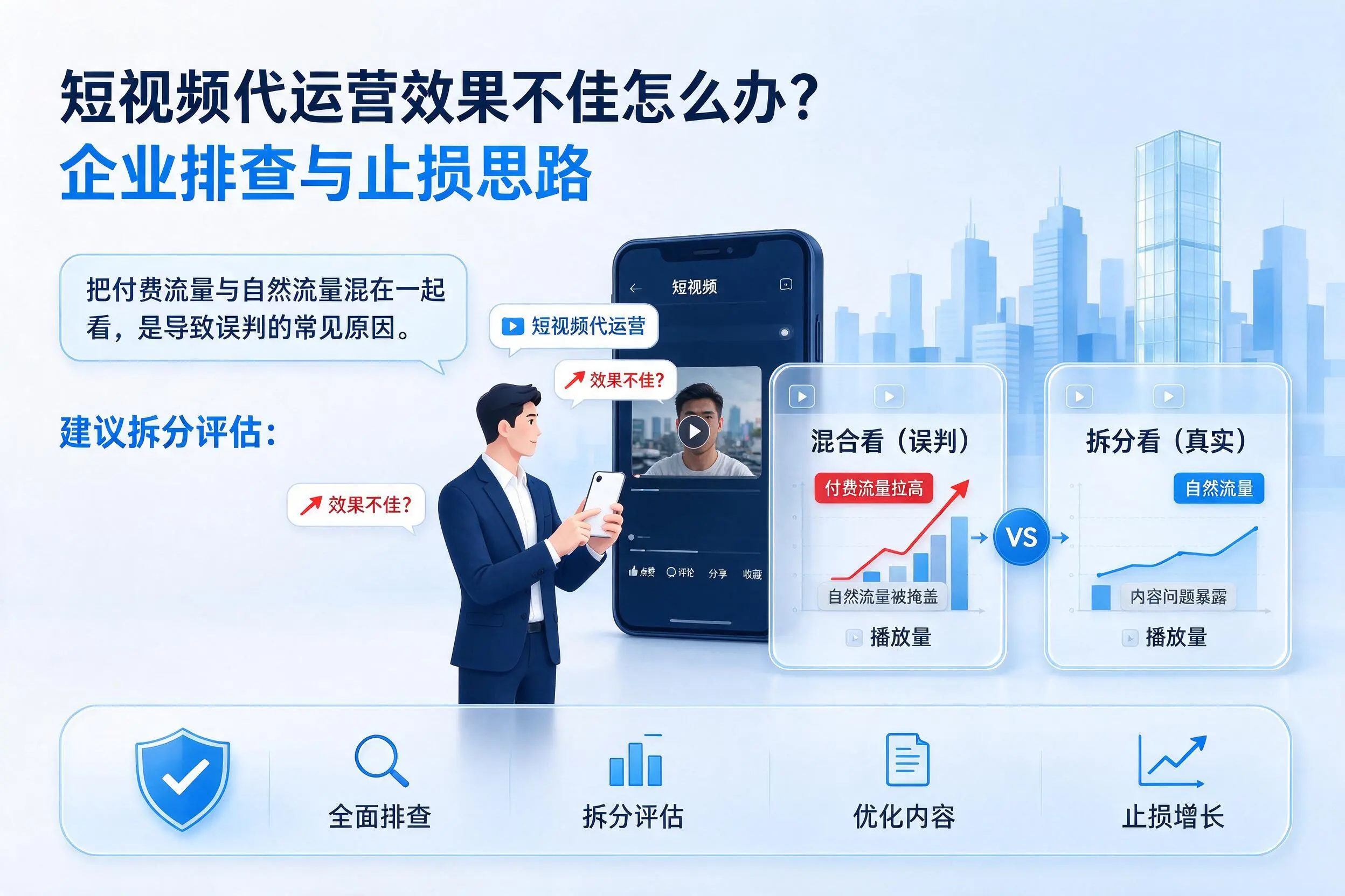 短视频代运营效果不佳怎么办？清远企业排查与止损思路