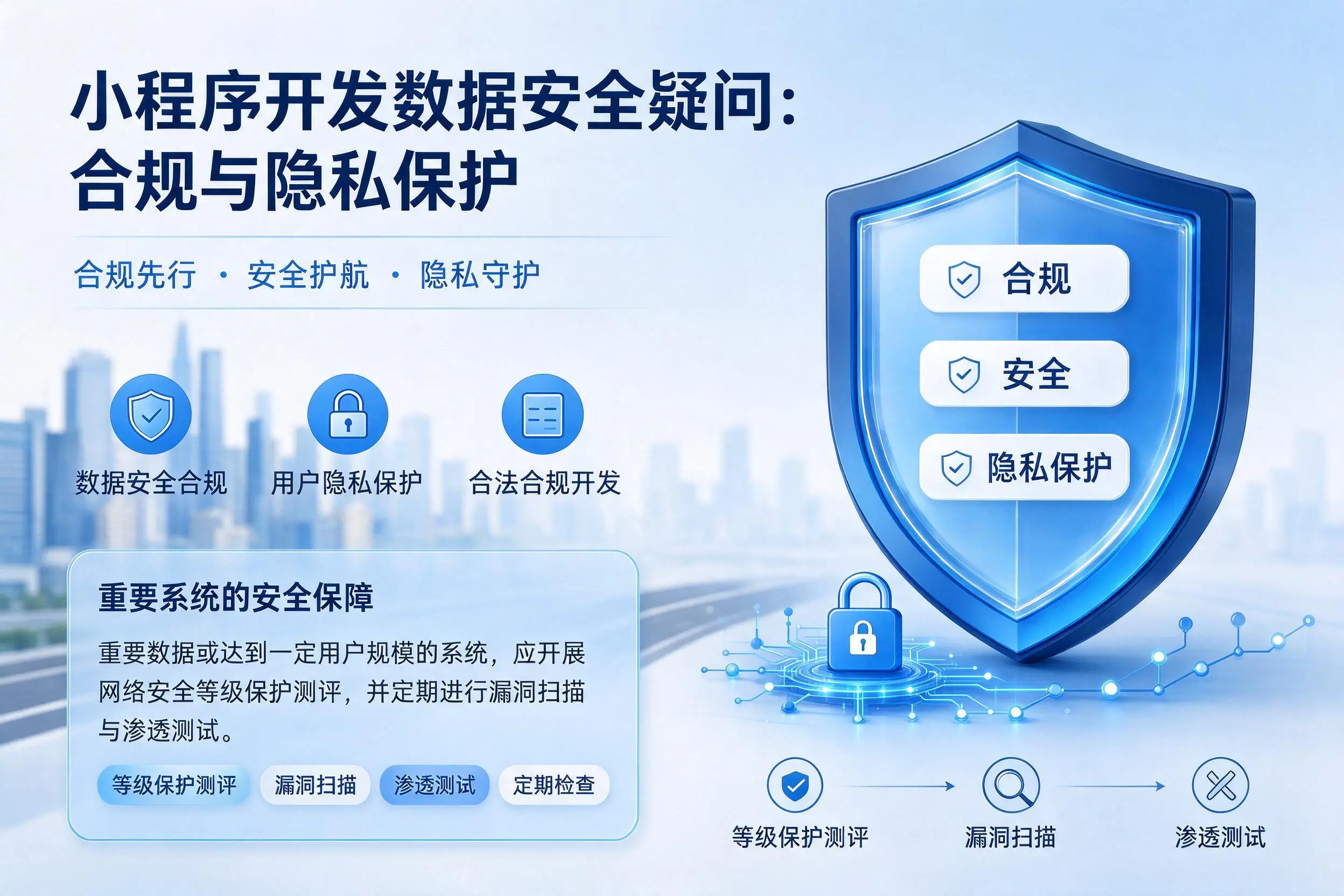 清远小程序开发数据安全疑问:合规与隐私保护