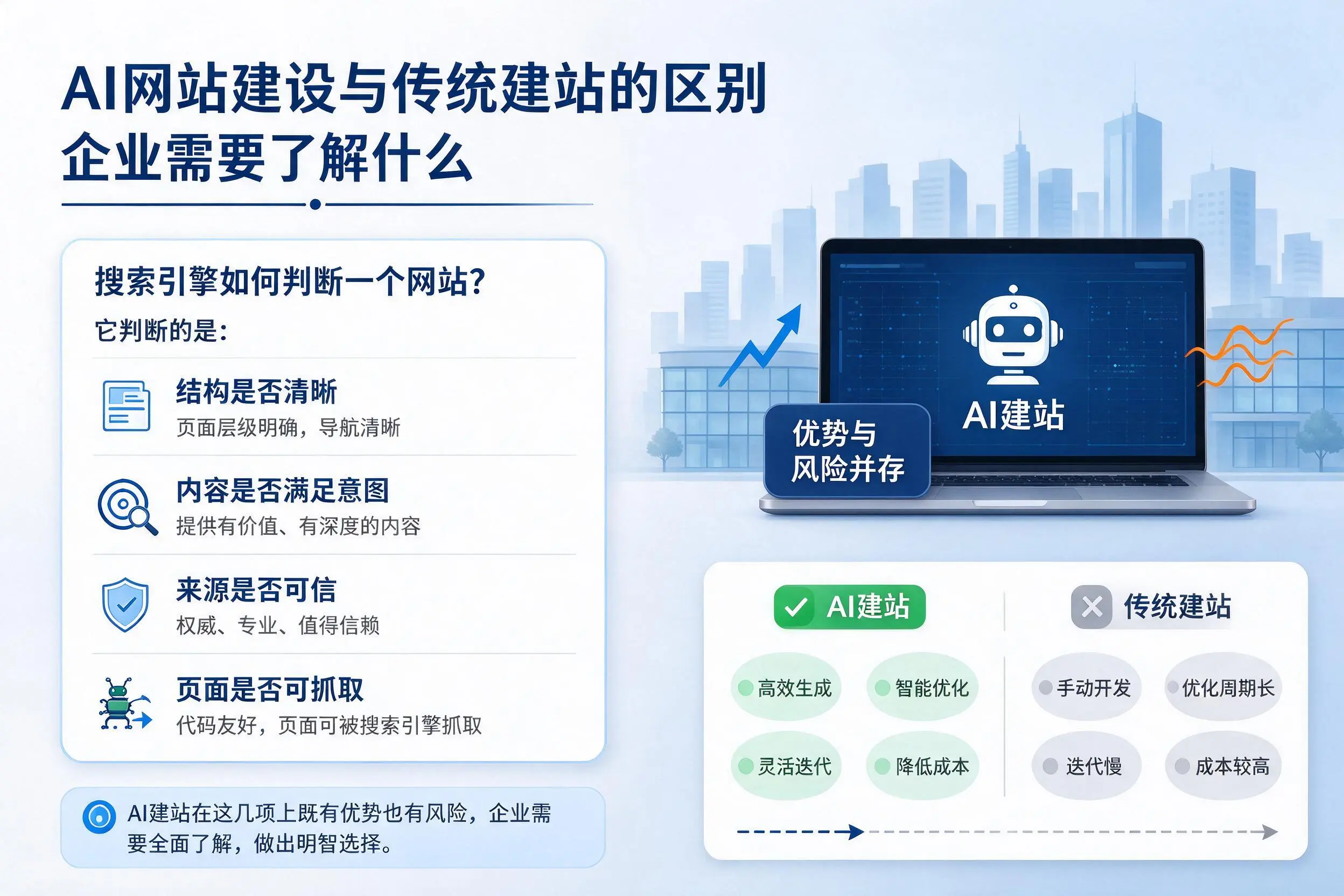 AI网站建设与传统建站的区别,清远企业需要了解什么