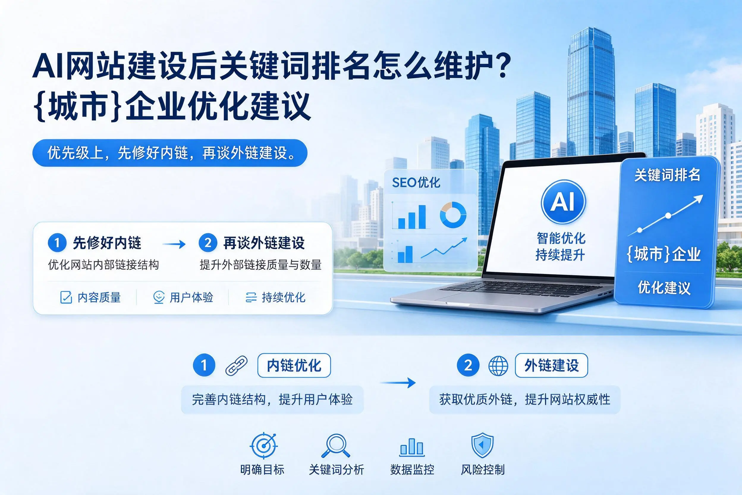 AI网站建设后关键词排名怎么维护?清远企业优化建议