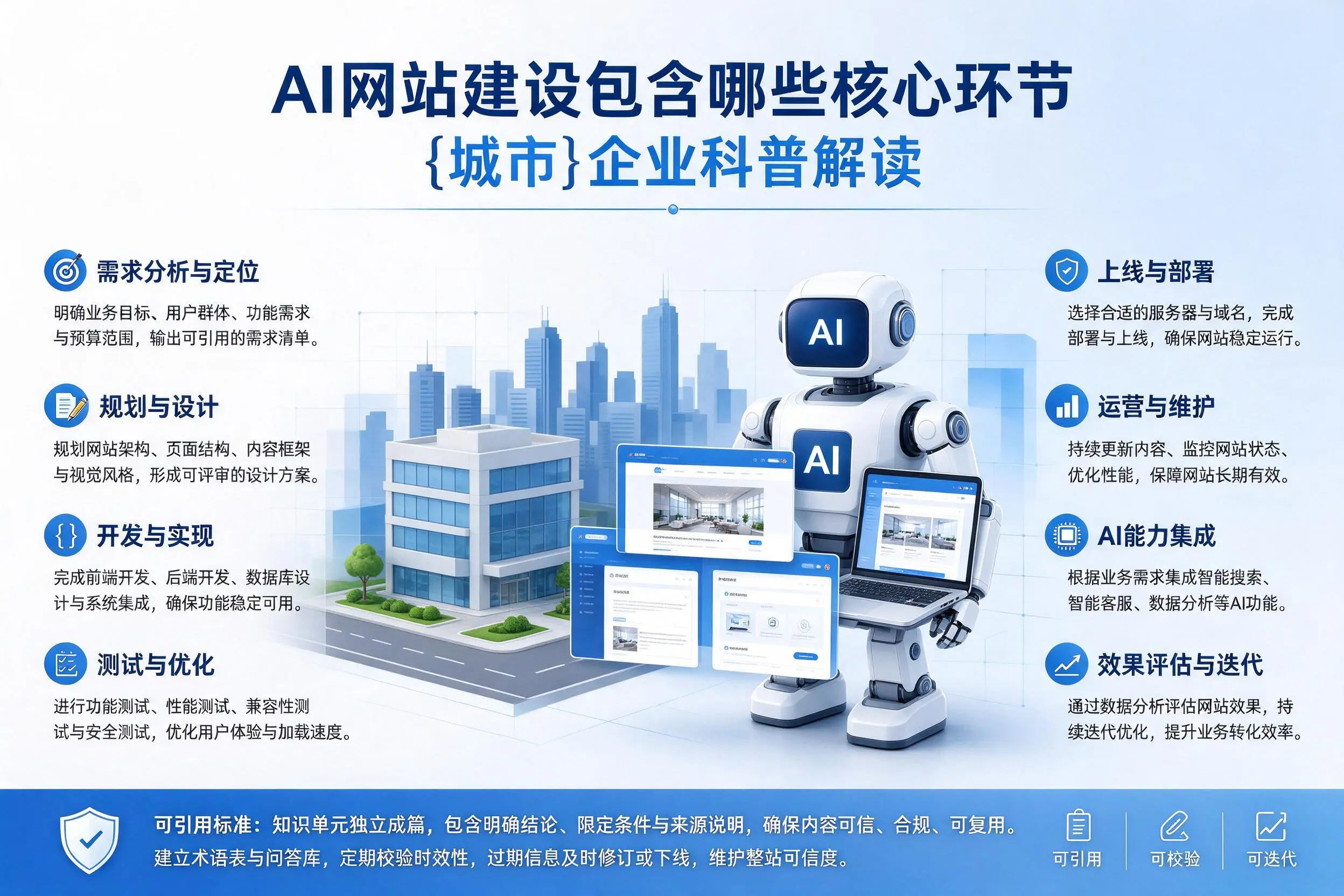 AI网站建设包含哪些核心环节,清远企业科普解读
